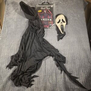 Ghost Face Scream Costume Fun World Hooded Mask and Robe Set 9974 Adult OSFM